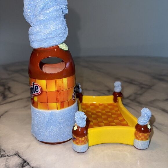 Vintage Y2K Snapple Iced Tea SOAP DISH & Toothbrush Holder Bath Set Dorm Arizona - Picture 3 of 10